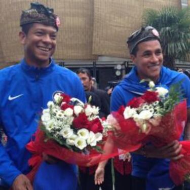 Murillo, Bacca y Guarín, de visita en Expo Milán 2015