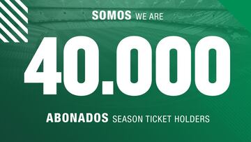 El Betis alcanza los 40.000 abonados.