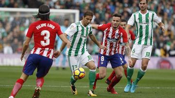 Partido entre el Atlético de Madrid y el Betis.