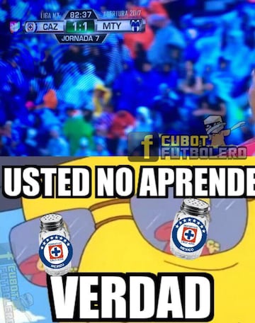 Los memes acaban con Cruz Azul tras el empate