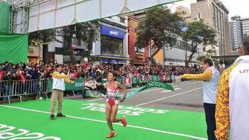 Tejada rompe récord en maratón femenino y da el oro a Perú
