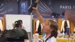 La canción que más sonó en el vestuario del Madrid tras la final: Modric, desatado