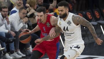 Jeffery Taylor, durante un partido contra el Real Madrid.