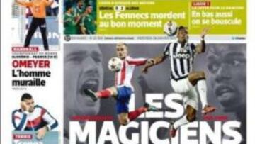 Griezmann, portada de L'Equipe junto a Pogba: "Los magos"