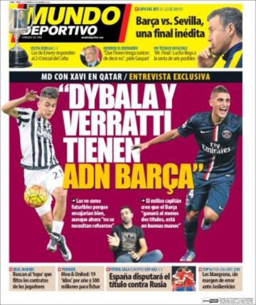 Portadas de la prensa mundial