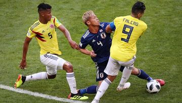 Colombia ante Japón en Rusia 2018.