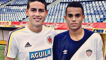 Luis Díaz siendo sparring de la Selección Colombia