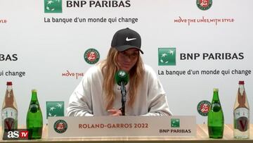 Badosa: "En la situación en la que estoy, hacerlo bien no sería ganar un partido sino más de uno"