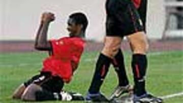 <b>SEVERO CORRECTIVO</B>. El Mallorca, con el acierto de Etoo, pasó por encima del aspirante al título.