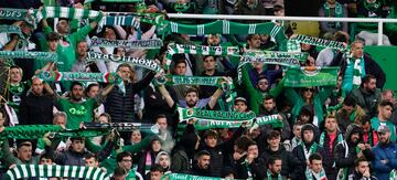 Aficionados del Racing, en El Sardinero.