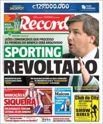 Portadas de la prensa mundial