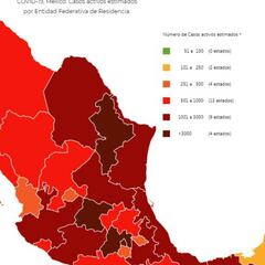Mapa y casos de coronavirus en México por estados hoy 29 de agosto