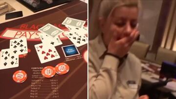 Wildest blackjack hand ever: dealer’s and players’ reactions are absolutely unbelievable