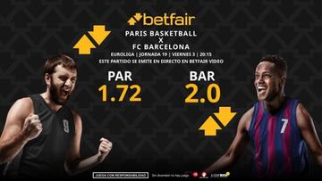Paris Basketball vs. FC Barcelona: horario, dónde ver, pronósticos, estadísticas y clasificación