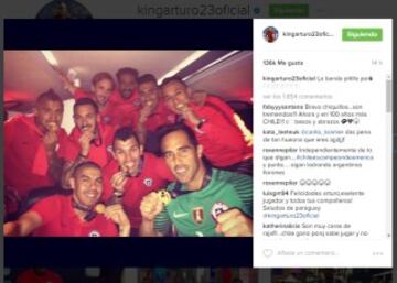 El festejo de la Roja en las redes sociales