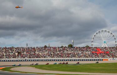 Vista general del circuito Ricardo Tormo durante el GP de la Comunidad Valencia.