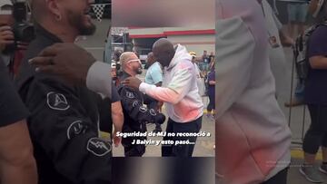 Vídeo: Seguridad de Michael Jordan desconoció a J Balvin y casi evita que estos se saluden