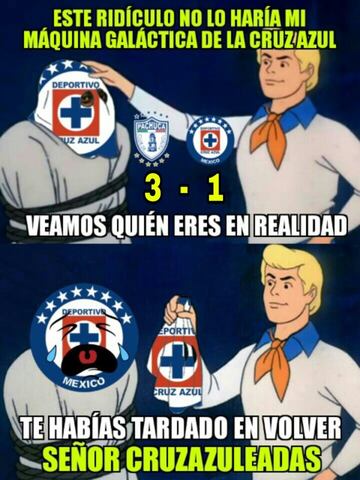 Los memes de la derrota de Cruz Azul ante Pachuca