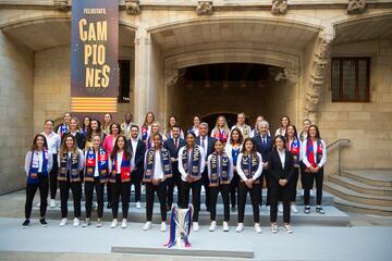 04/06/23 RECEPCION  Generalitat de Catalunya a las jugadores del FC Barcelona Femenino  Campeonas de la Champions League FEMENINA  ALEGRIA CELEBRACION 
 