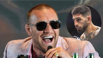 Conor Mcgregor, protagonista de la rueda prensa en el Hotel Hard Rock, presentando la velada de Bare Knuckle Fighting Championship (BKFC) entre Franco Tenaglia y Tony Soto.