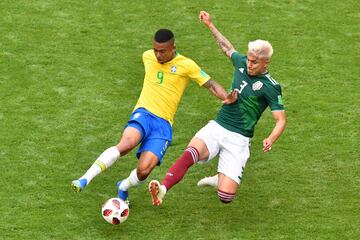 Gabriel Jesus y Carlos Salcedo.