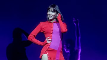 La cantante Aitana durante una actuación en el WiZink Center, a 5 de diciembre de 2023, en Madrid (España). Aitana Ocaña Morales, conocida artísticamente como Aitana, es una cantante, compositora y actriz española. Se dio a conocer a raíz de su participación en la novena edición del talent show español Operación Triunfo, donde obtuvo el segundo puesto.
05 DICIEMBRE 2023;CONCIERTO;AITANA;MÚSICA
Ricardo Rubio / Europa Press
05/12/2023