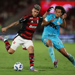 Jorge Carrascal celebra ante Santos y amarga a Neymar