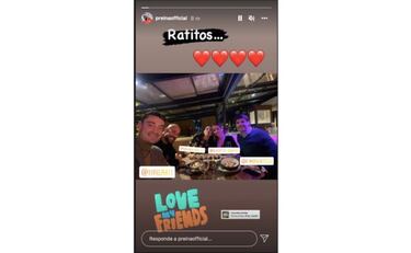 Bel¨¦n Esteban presume en redes de haber coincidido con este conocido futbolista