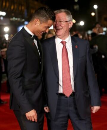 Cristiano Ronaldo y Sir Alex Ferguson.