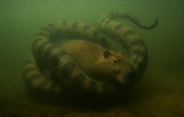 Predator vs predator: how the giant anaconda compares to rivals when it comes to food