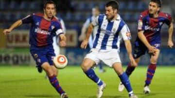 Aguirretxe durante un partido del año pasado.