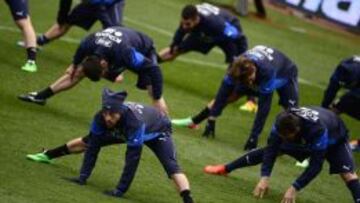 Entrenamiento de Italia.