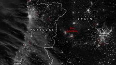 La imagen de la NASA de la ola de calor y los incendios en España