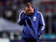 Andre Soares Jardine head coach of America during the round one first leg match between Olimpia and Club America as part of the CONCACAF Champions Cup 2026, at Nacional Chelato Ucles Stadium on February 03, 2026 in Tegucigalpa, Honduras.