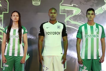 Atlético Nacional presentó su nueva camiseta con la que enfrentará la Copa Libertadores, la Liga Águila y la Superliga.