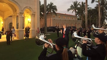 Trump, fan de los Patriots, dejó su fiesta sin ver la remontada