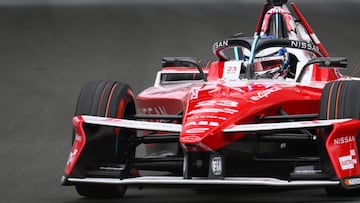 Oliver Rowland, con el Nissan en Yeda.