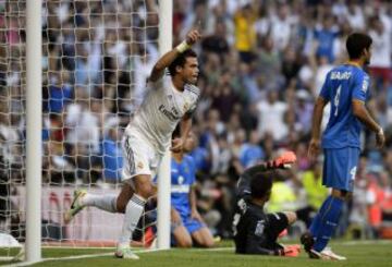 Pepe celebra el 1-1.
