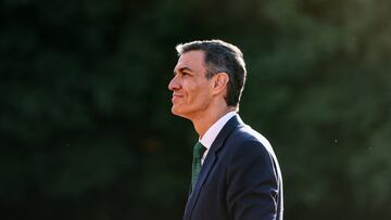 Spanish Prime Minister Pedro Sanchez arrives at a dinner for NATO heads of states and government hosted by Dutch King Willem-Alexander and Dutch Queen Maxima, on the sidelines of a NATO Summit, at Huis ten Bosch Palace in The Hague, Netherlands June 24, 2025. REUTERS/Toby Melville