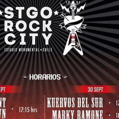 Festival Santiago Rock City: Horarios y Programación
