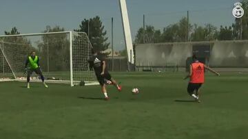 El Madrid sigue su preparación bajo un calor sofacante