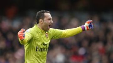 David Ospina, arquero colombiano del Arsenal de Inglaterra. 