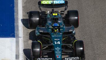 Fernando Alonso (Aston Martin AMR24). Ímola, Italia. F1 2024.