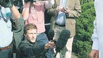 <b>CENTRO DE ATENCIÓN. </b>Sam Allardyce fue ayer la gran estrella mediática de todos los informativos británicos.