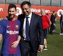 Cumbre entre Bartomeu y Leo Messi en casa del futbolista