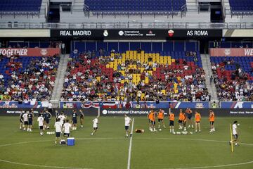 Real Madrid train at the Red Bull Arena in New Jersey