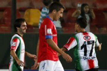 Palestino tuvo un duro choque ante Nacional.