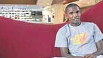 <b>RECUPERACIÓN. </b>Samuel Etoo, en su domicilio.