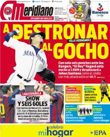 Portadas de la prensa deportiva