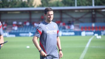 Lisci durante un entrenamiento.